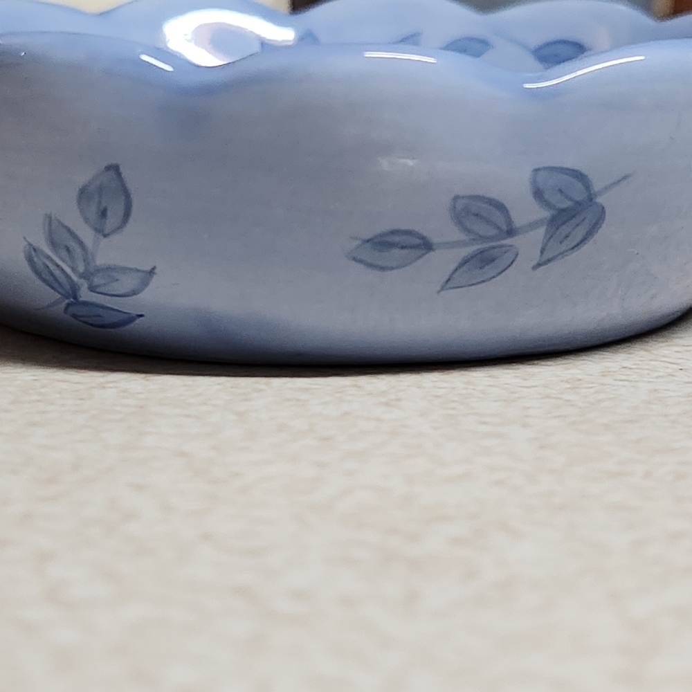 🌿 Pfaltzgraff Summer Breeze Embossed Side Dishes – Set of 2 Scalloped Stoneware - Picture 7 of 11